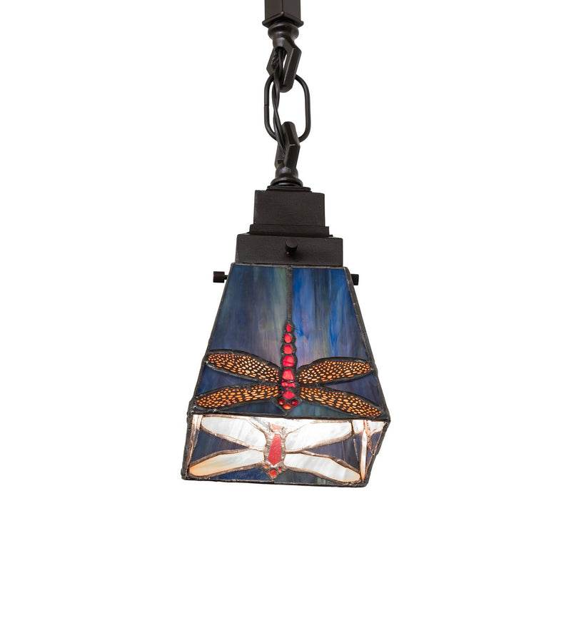 Meyda Tiffany 49101 5" Mini Pendant, Mahogany Bronze