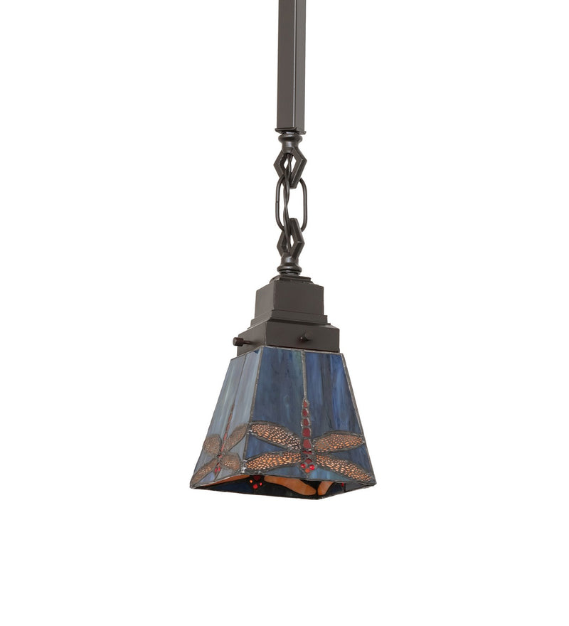 Meyda Tiffany 49102 5" Mini Pendant, Mahogany Bronze