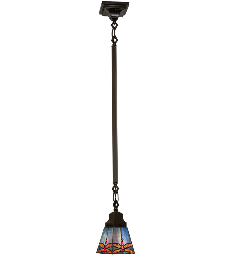 Meyda Tiffany 49102 5" Mini Pendant, Mahogany Bronze
