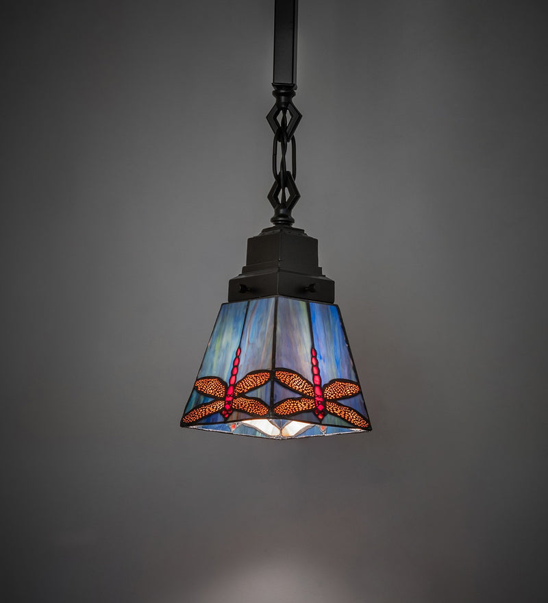 Meyda Tiffany 49102 5" Mini Pendant, Mahogany Bronze