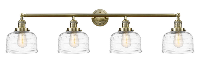 Innovations 215-AB-G713 Four Light Bath Vanity, Antique Brass