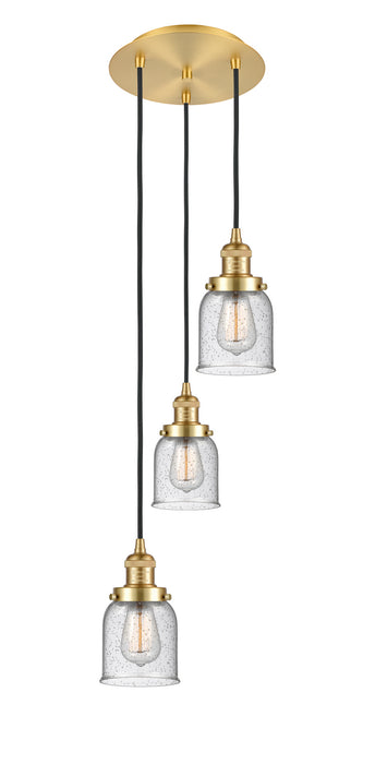 Innovations 113F-3P-SG-G54 Three Light Pendant, Satin Gold