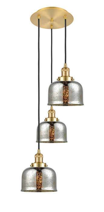 Innovations 113F-3P-SG-G78 Three Light Pendant, Satin Gold
