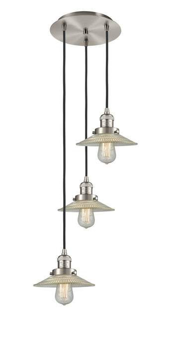 Innovations 113F-3P-SN-G2 Three Light Pendant, Brushed Satin Nickel