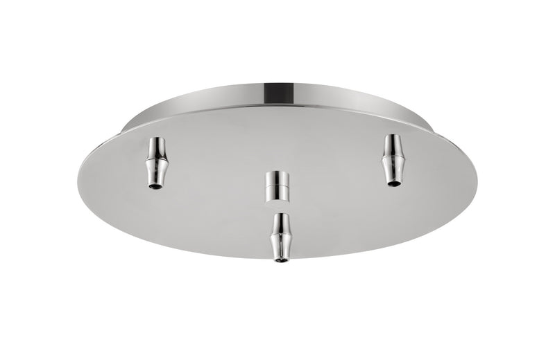 Innovations 113-PN Three Light Multi Port Canopy, Polished Nickel