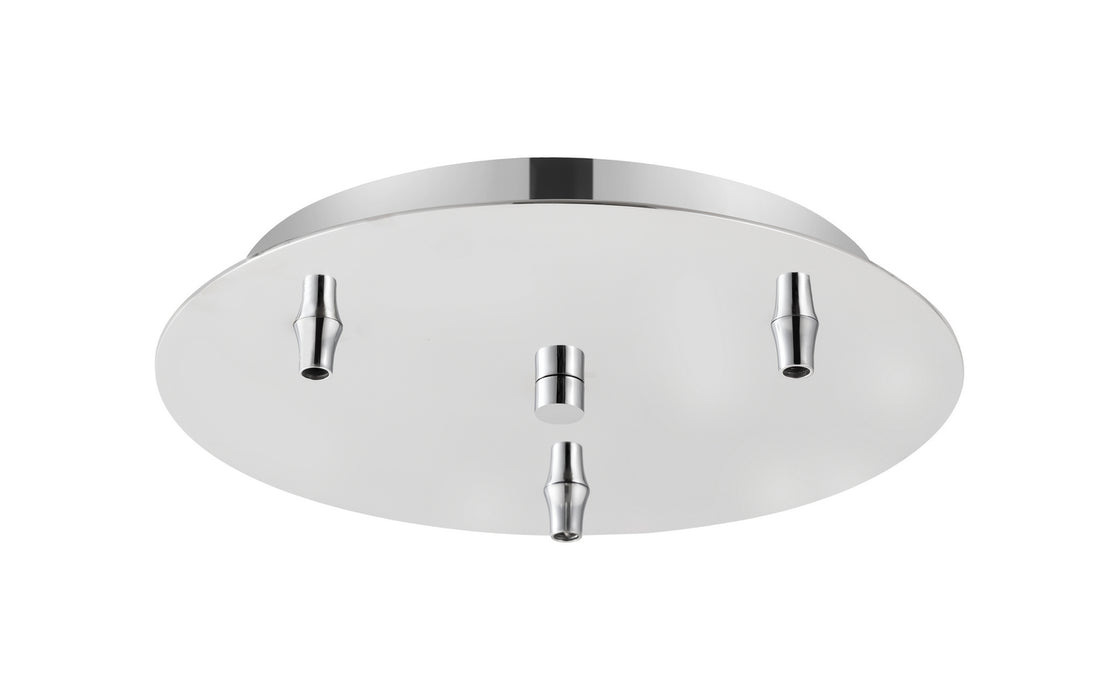 Innovations 113-PC Three Light Multi Port Canopy, Polished Chrome