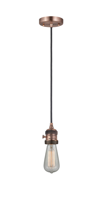 Innovations 201CSW-AC One Light Mini Pendant, Antique Copper