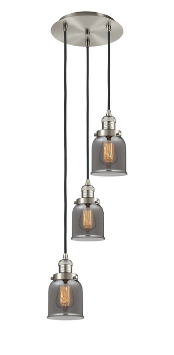 Innovations 113F-3P-SN-G53 Three Light Pendant, Brushed Satin Nickel
