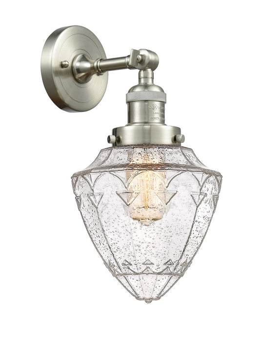 Innovations 203-SN-G664-7 One Light Wall Sconce, Brushed Satin Nickel