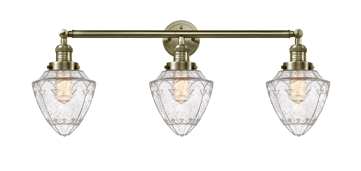 Innovations 205-AB-G664-7-LED LED Bath Vanity, Antique Brass
