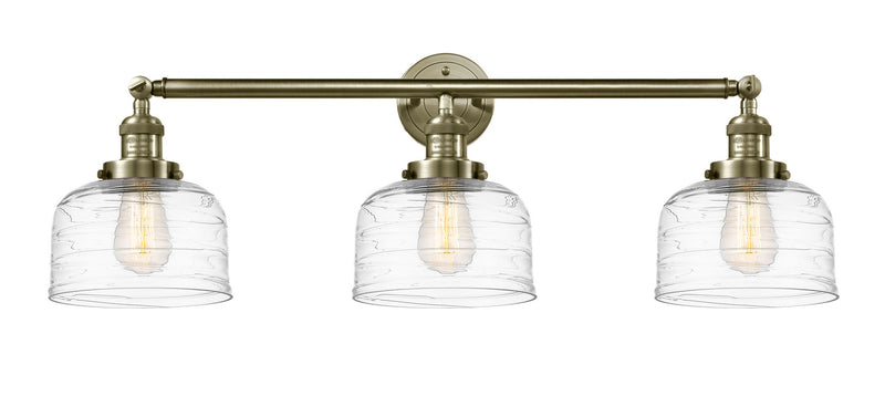 Innovations 205-AB-G713 Three Light Bath Vanity, Antique Brass