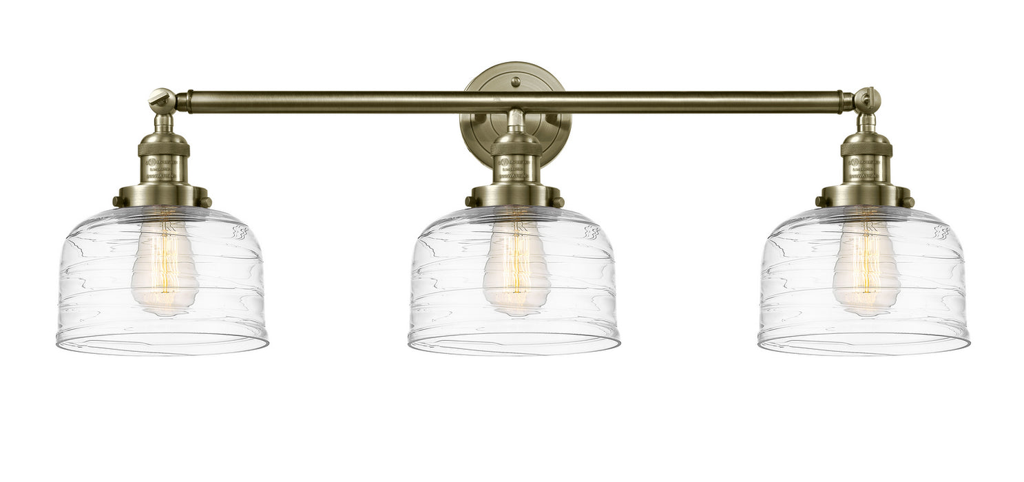 Innovations 205-AB-G713 Three Light Bath Vanity, Antique Brass