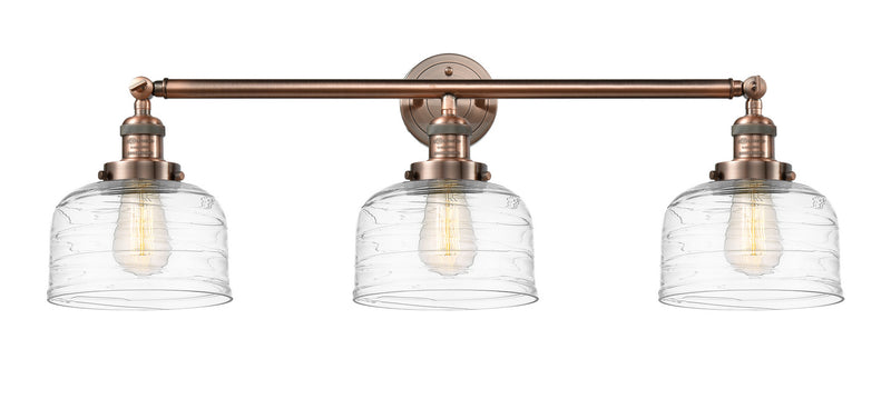 Innovations 205-AC-G713 Three Light Bath Vanity, Antique Copper
