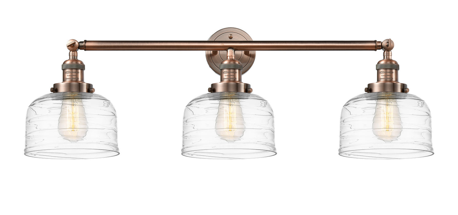 Innovations 205-AC-G713 Three Light Bath Vanity, Antique Copper