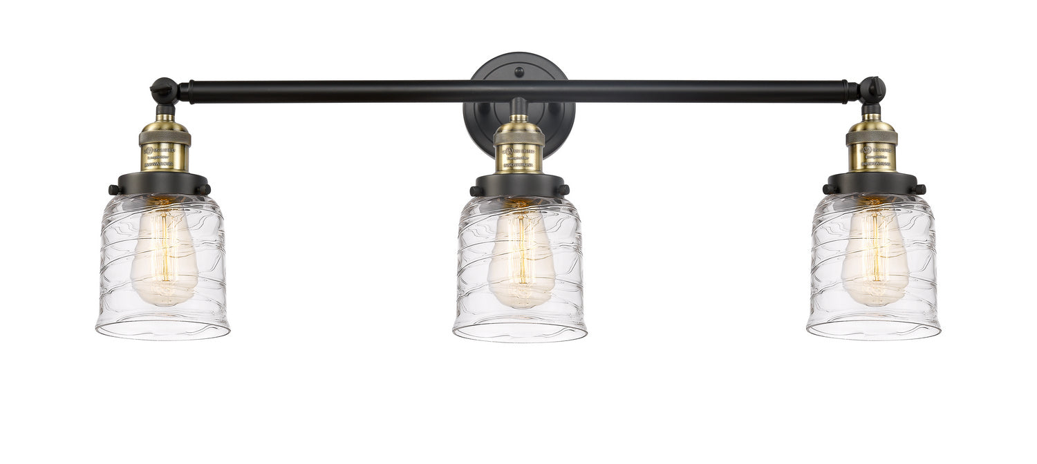 Innovations 205-BAB-G513 Three Light Bath Vanity, Black Antique Brass
