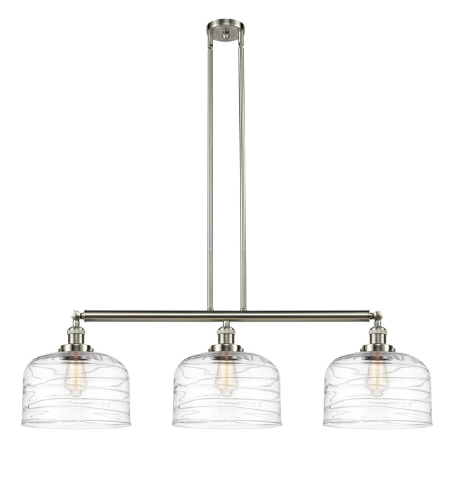 Innovations 213-SN-G713-L Three Light Island Pendant, Brushed Satin Nickel