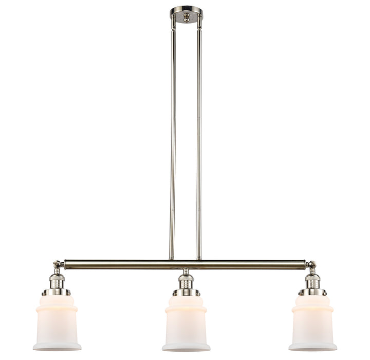 Innovations 213-PN-G181 Three Light Island Pendant, Polished Nickel