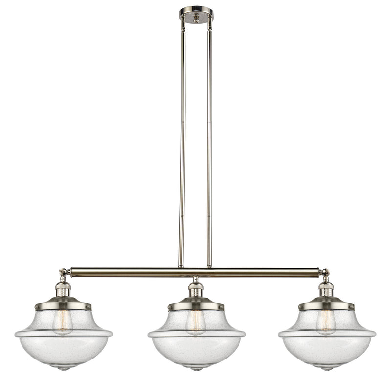 Innovations 213-PN-G544-LED LED Island Pendant, Polished Nickel