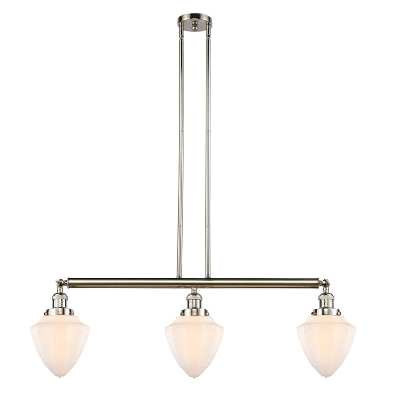 Innovations 213-PN-G661-7-LED LED Island Pendant, Polished Nickel