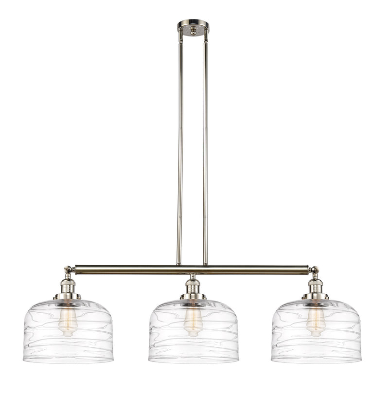 Innovations 213-PN-G713-L-LED LED Island Pendant, Polished Nickel