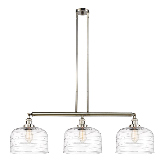 Innovations 213-PN-G713-L-LED LED Island Pendant, Polished Nickel