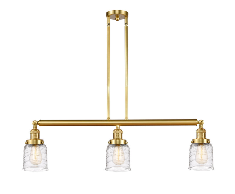 Innovations 213-SG-G513 Three Light Island Pendant, Satin Gold