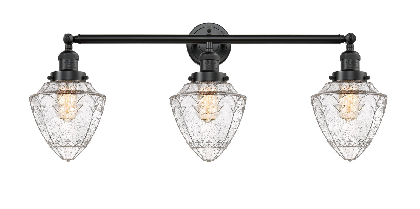Innovations 205-OB-G664-7 Three Light Bath Vanity, Oil Rubbed Bronze