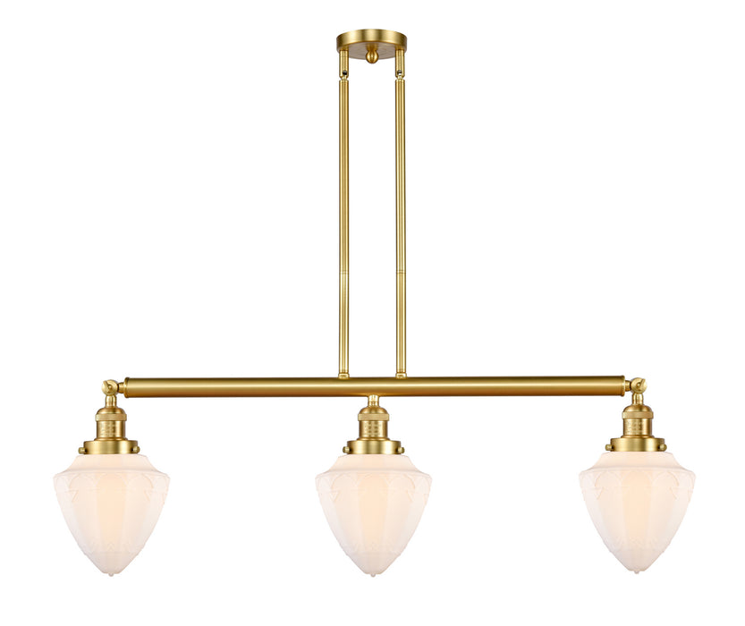 Innovations 213-SG-G661-7 Three Light Island Pendant, Satin Gold