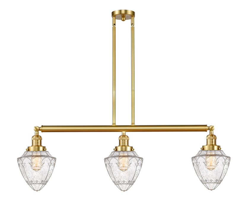 Innovations 213-SG-G664-7 Three Light Island Pendant, Satin Gold