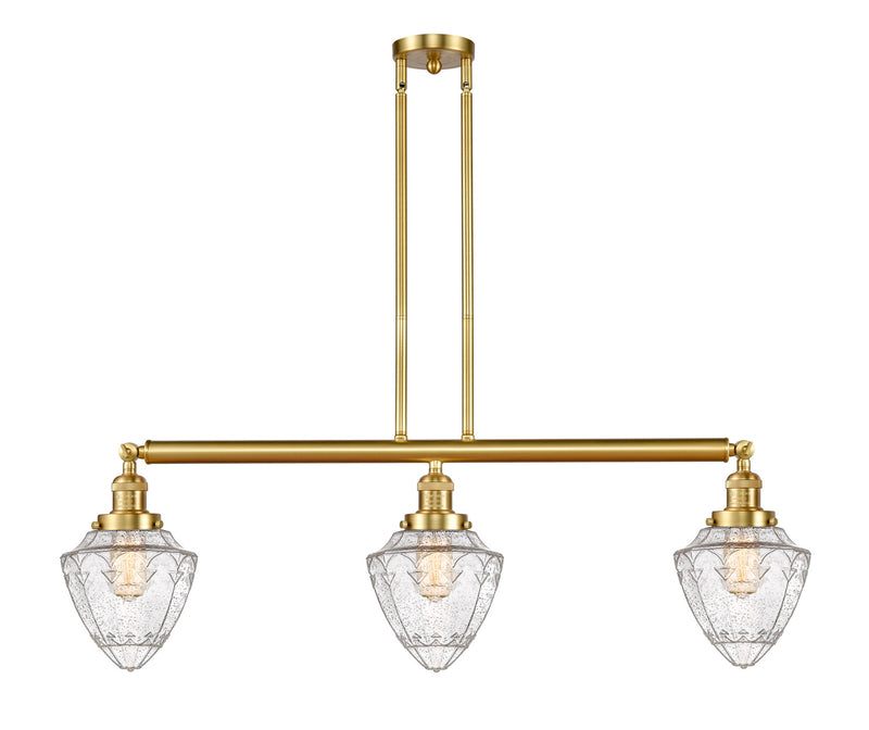 Innovations 213-SG-G664-7-LED LED Island Pendant, Satin Gold