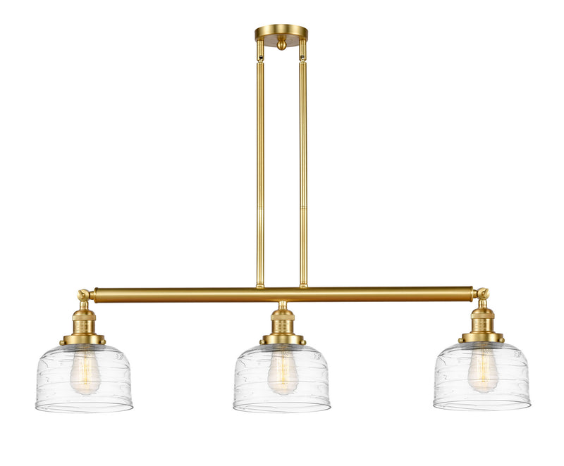 Innovations 213-SG-G713 Three Light Island Pendant, Satin Gold