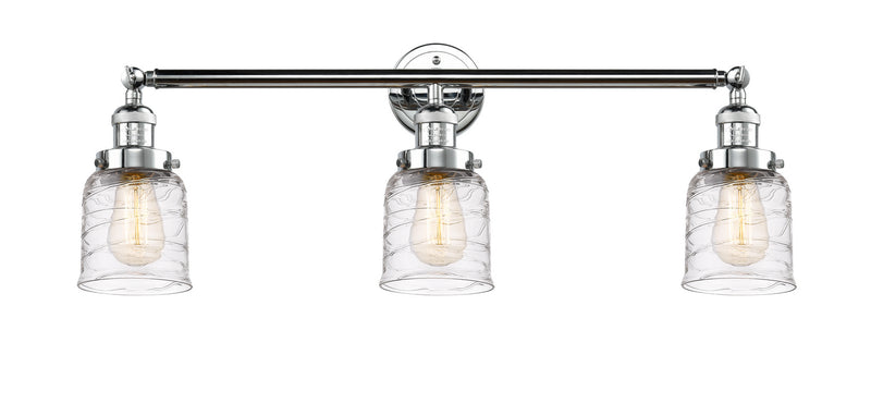 Innovations 205-PC-G513 Three Light Bath Vanity, Polished Chrome