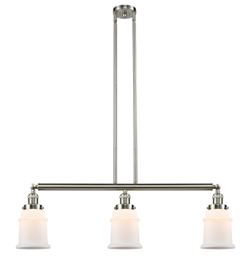 Innovations 213-SN-G181-LED LED Island Pendant, Brushed Satin Nickel