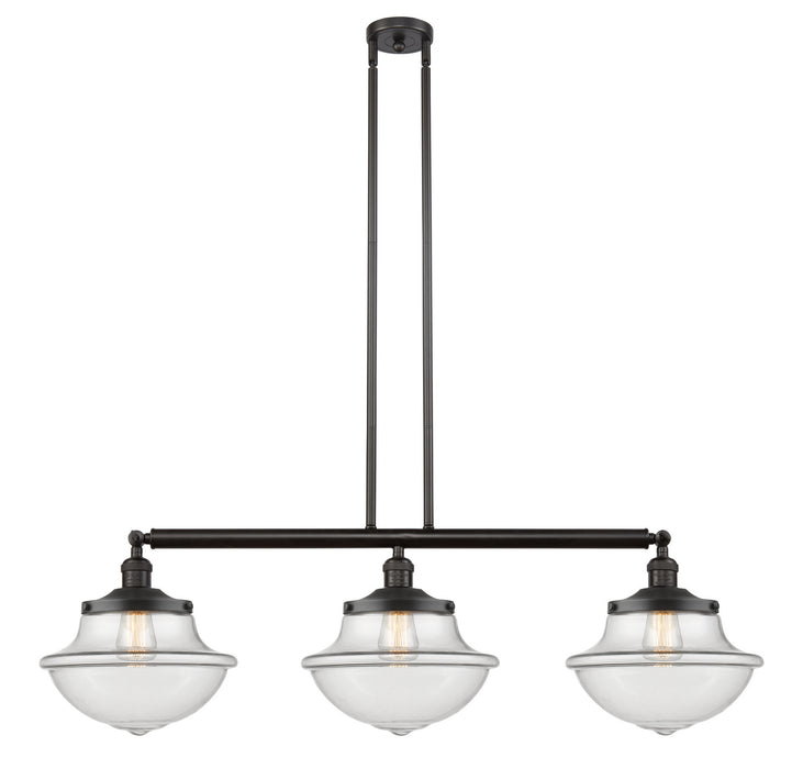 Innovations 213-OB-G542-LED LED Island Pendant, Oil Rubbed Bronze