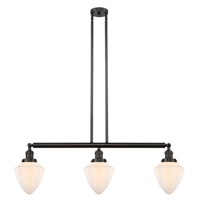 Innovations 213-OB-G661-7-LED LED Island Pendant, Oil Rubbed Bronze