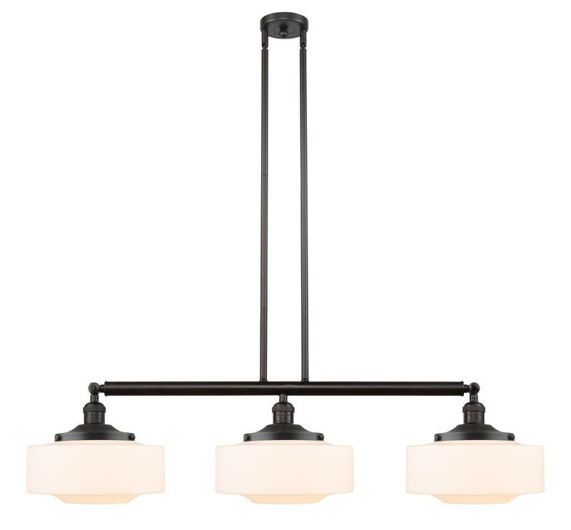 Innovations 213-OB-G691-12 Three Light Island Pendant, Oil Rubbed Bronze
