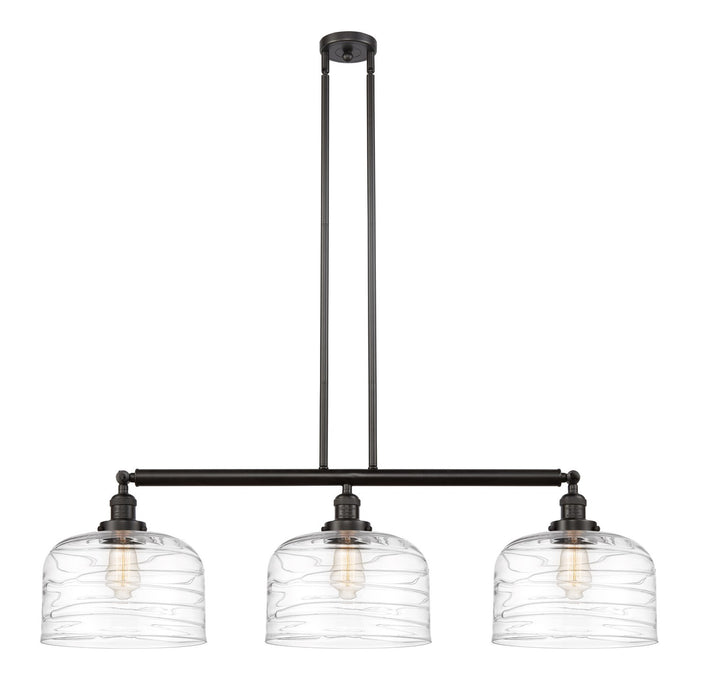Innovations 213-OB-G713-L Three Light Island Pendant, Oil Rubbed Bronze