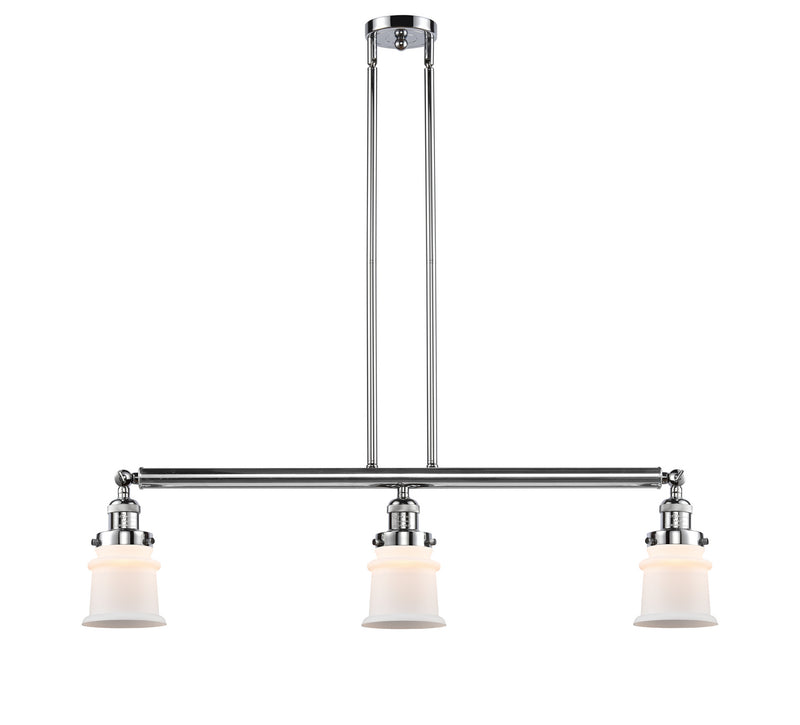 Innovations 213-PC-G181S Three Light Island Pendant, Polished Chrome