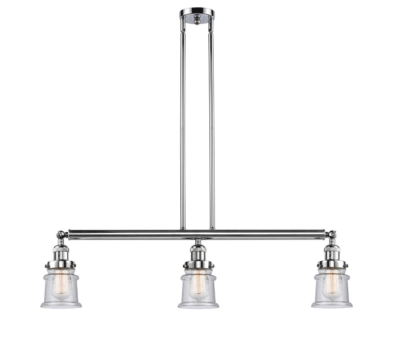 Innovations 213-PC-G184S-LED LED Island Pendant, Polished Chrome