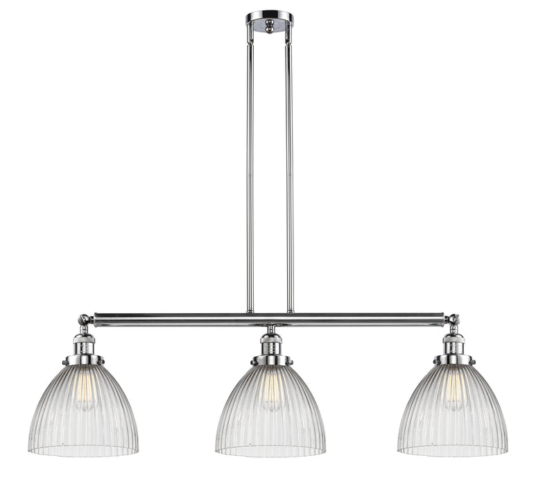 Innovations 213-PC-G222 Three Light Island Pendant, Polished Chrome