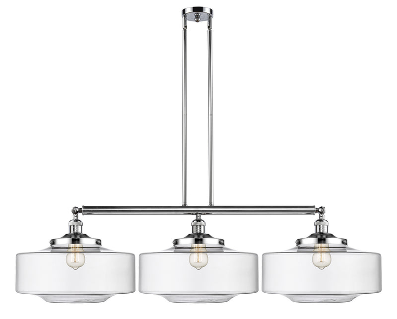 Innovations 213-PC-G692-16 Three Light Island Pendant, Polished Chrome
