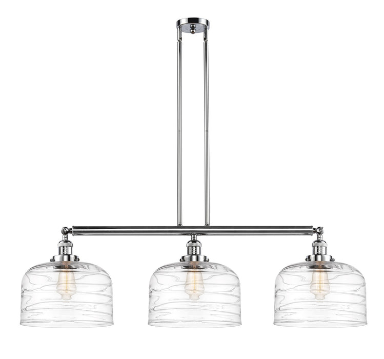 Innovations 213-PC-G713-L Three Light Island Pendant, Polished Chrome