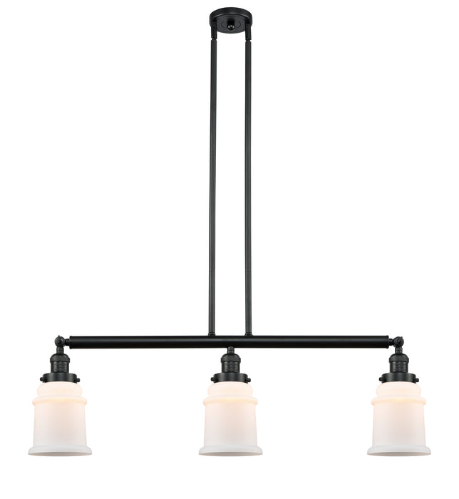 Innovations 213-BK-G181 Three Light Island Pendant, Matte Black