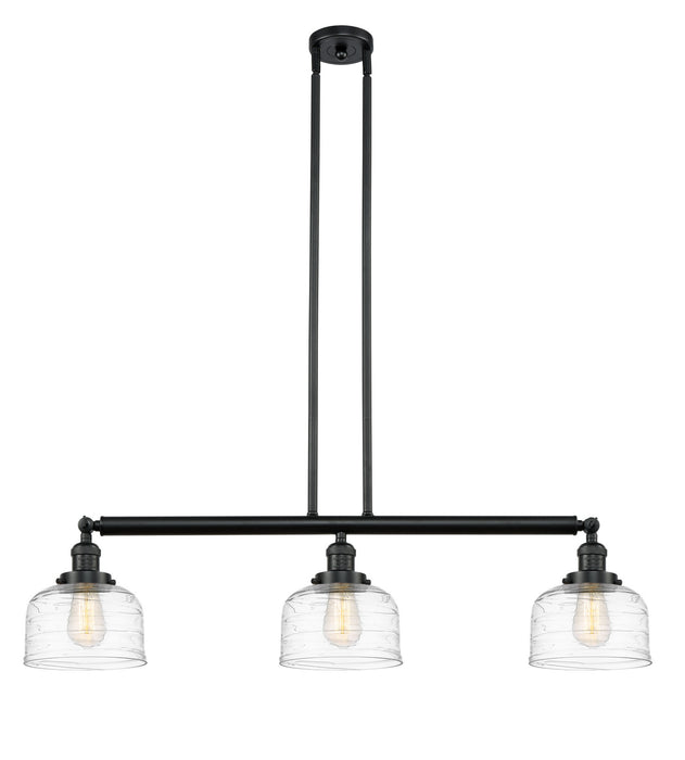 Innovations 213-BK-G713-LED LED Island Pendant, Matte Black