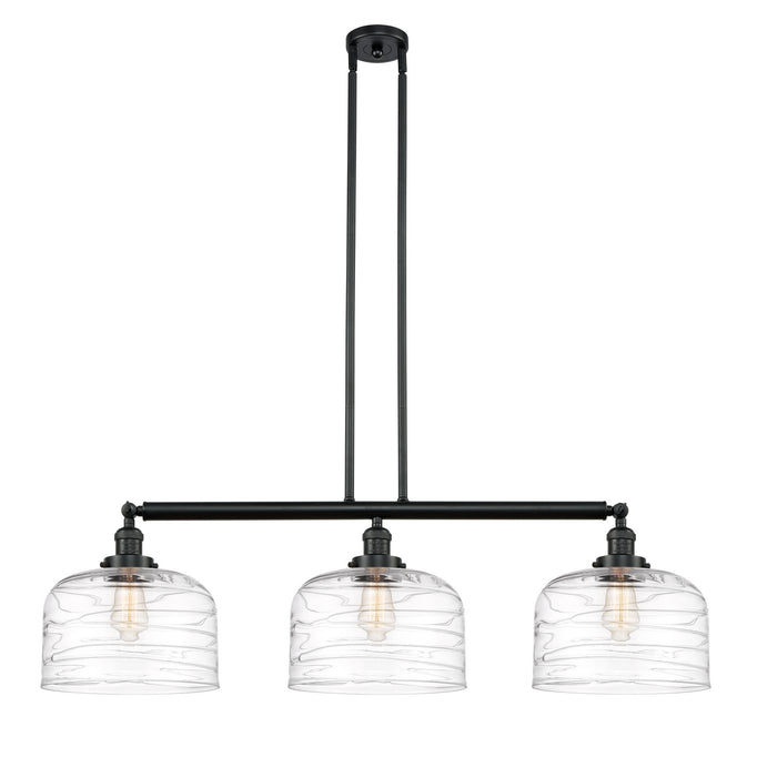 Innovations 213-BK-G713-L-LED LED Island Pendant, Matte Black