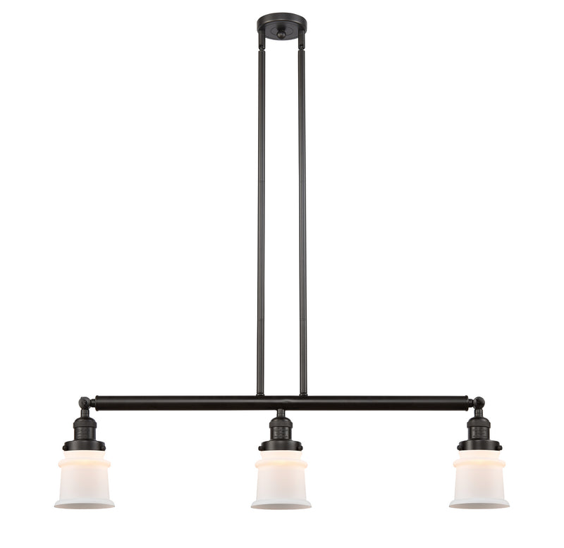 Innovations 213-OB-G181S Three Light Island Pendant, Oil Rubbed Bronze