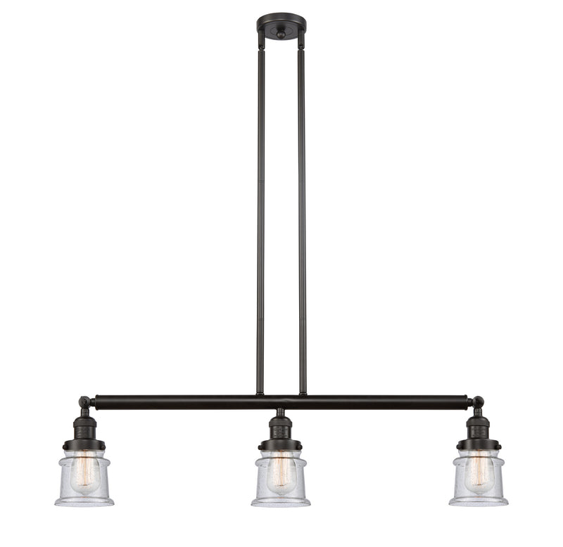 Innovations 213-OB-G184S-LED LED Island Pendant, Oil Rubbed Bronze