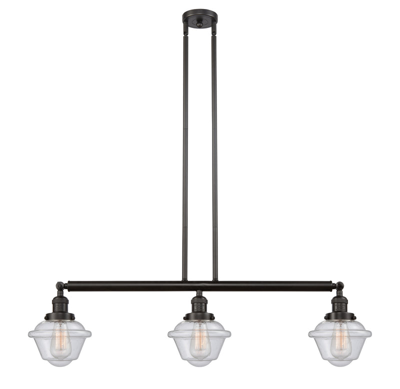 Innovations 213-OB-G534-LED LED Island Pendant, Oil Rubbed Bronze