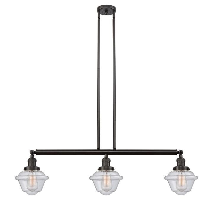 Innovations 213-OB-G534-LED LED Island Pendant, Oil Rubbed Bronze