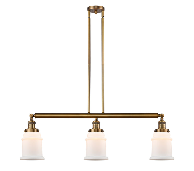 Innovations 213-BB-G181-LED LED Island Pendant, Brushed Brass